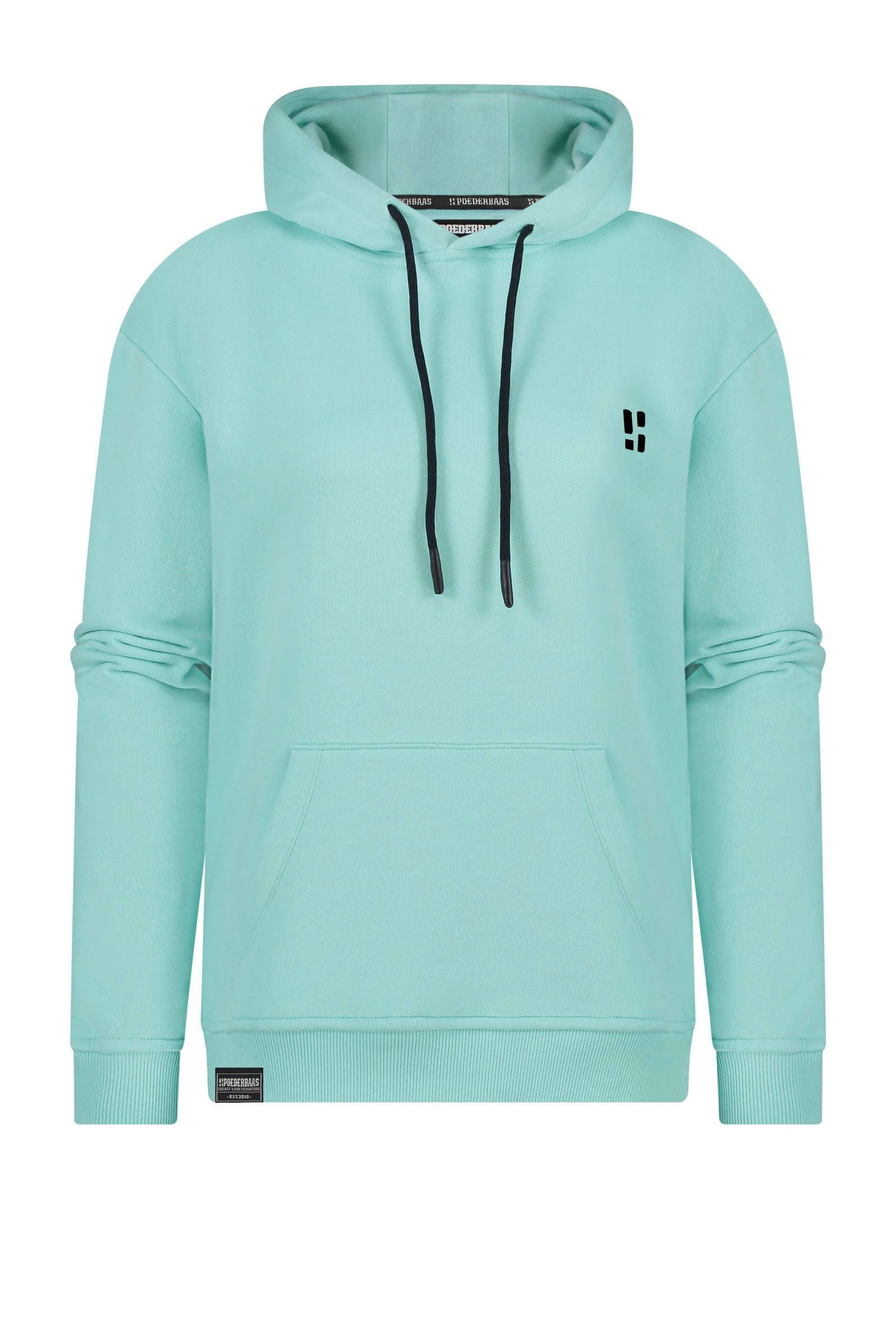 Poederbaas hoodie Arty mintgroen