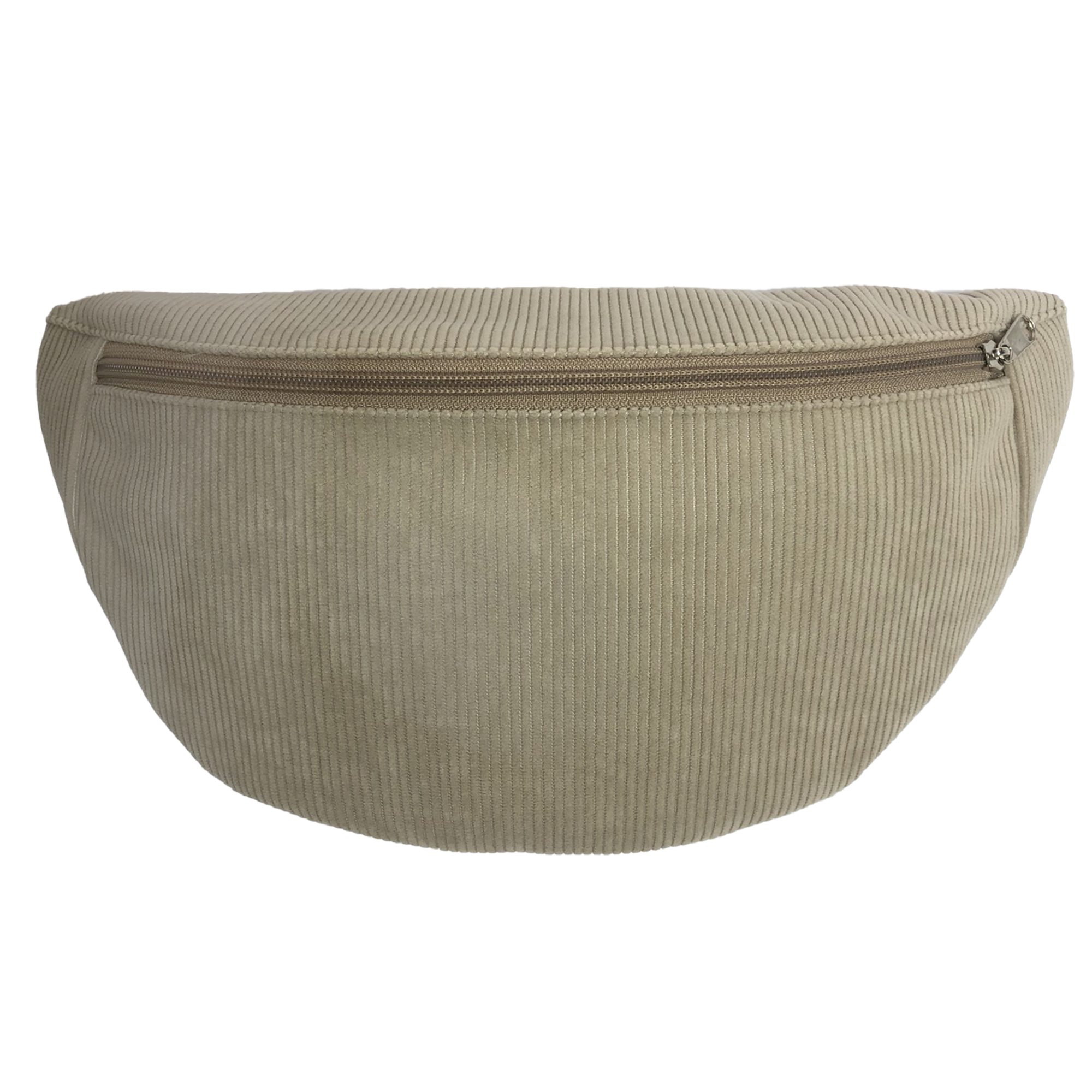 Sac Banane Velours Côtelé Beige