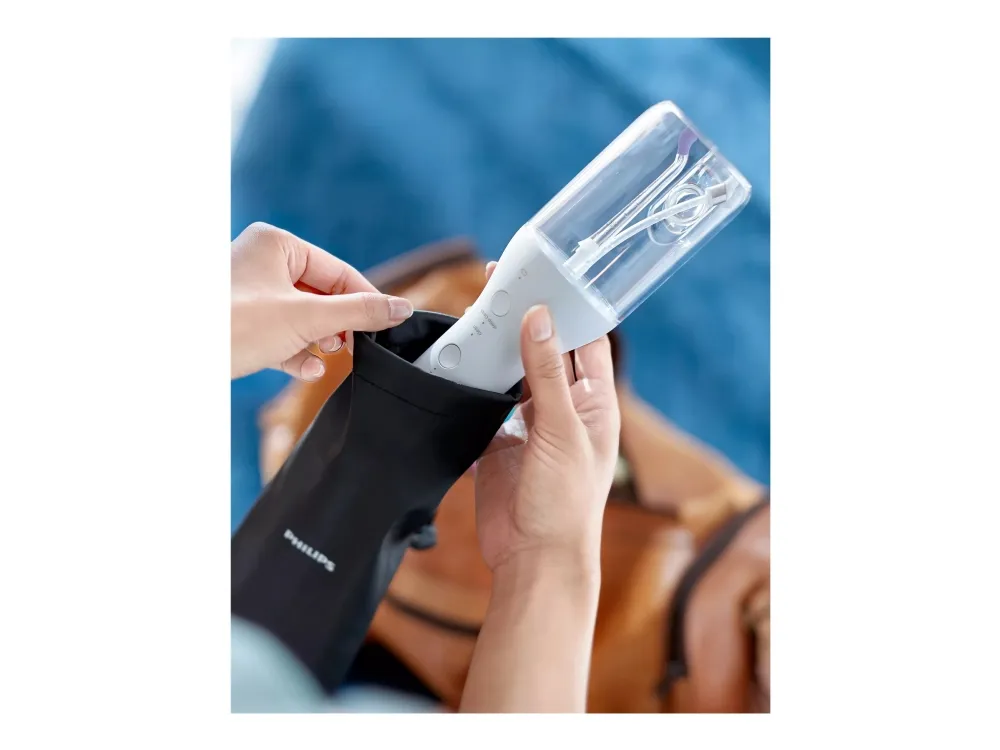 Philips Sonicare Power Flosser 3000 HX3826 - Mundskylning - trådløs - hvid