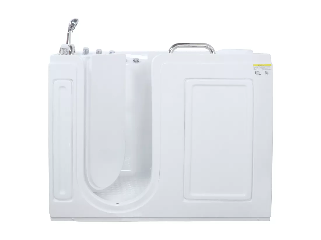 Baignoire balnéo avec porte - 1 place assise - 355L - 134,5 x 67,3 x 106 cm - BURAM