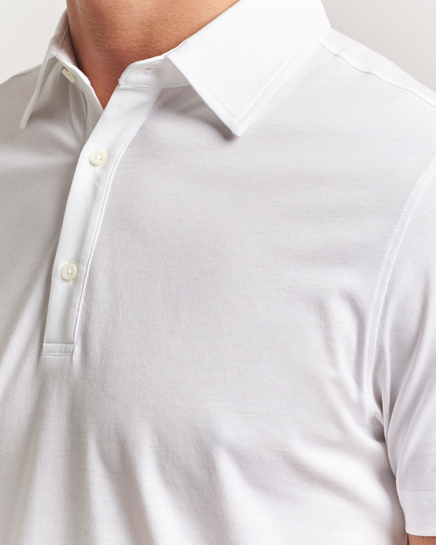 Stenströms Supima Cotton Polo Shirt White
