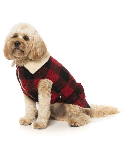 Fuzzyard The Lumberjack Rood&Zwart - Hondenkleding