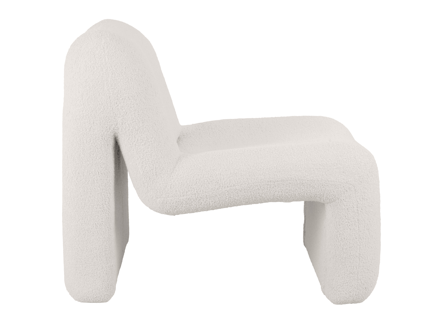 Chair Fuerza teddy curl white