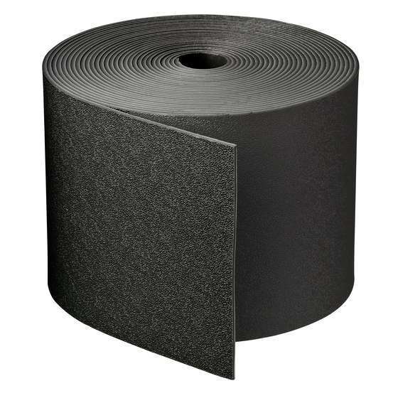 Bordure à dérouler en plastique recyclé noire - L.10 m x H.15 cm