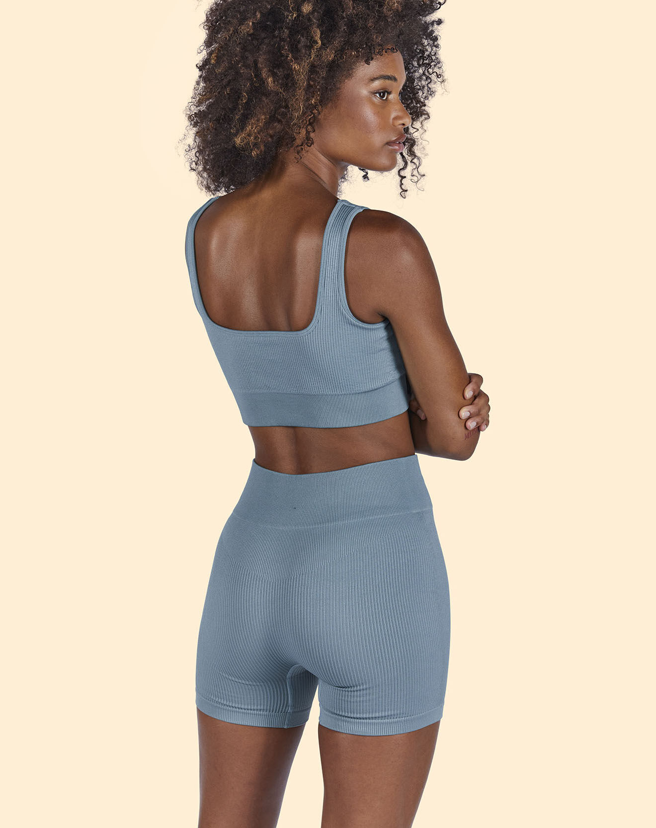 Onamaste Brassière de sport Maintien léger bleu glacé