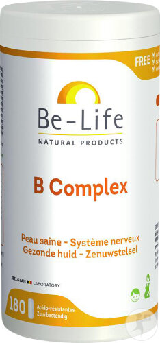 Be-Life B Complex Complément Alimentaire Système Nerveux Et Peau Saine 180 Gélules