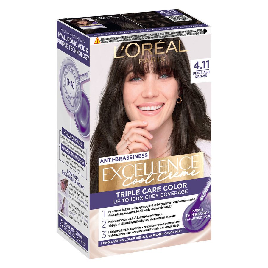 L'Oréal Paris Excellence Cool Creme 4.11 Ultra Ash Brown