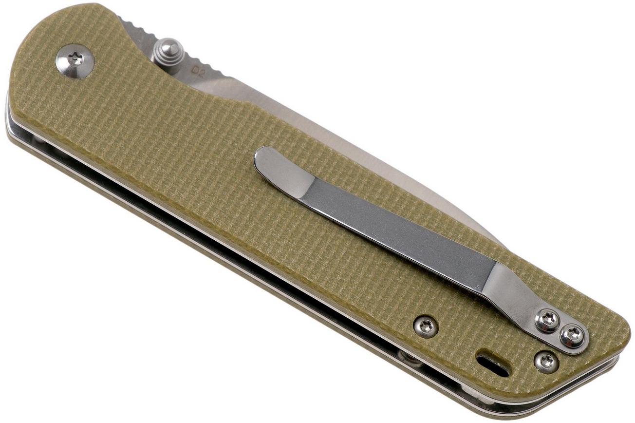 QSP Knife Parrot QS102-G Light Green Micarta, zakmes