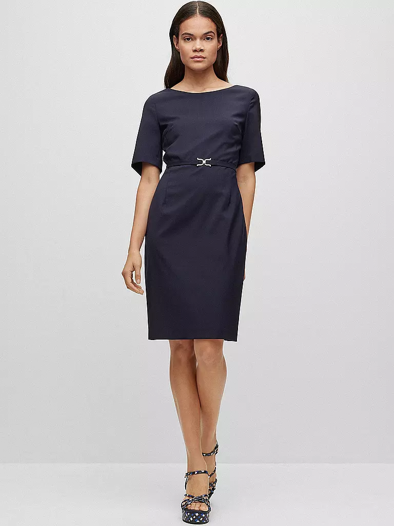 BOSS Businesskleid Slim Fit DALEAH dunkelblau