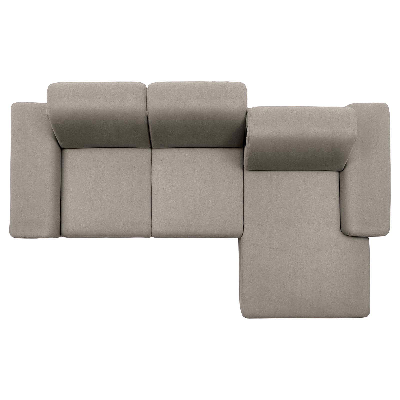 polsterpower Boxspringsofa - Holiday alu - Basismodell - Recamiere rechts