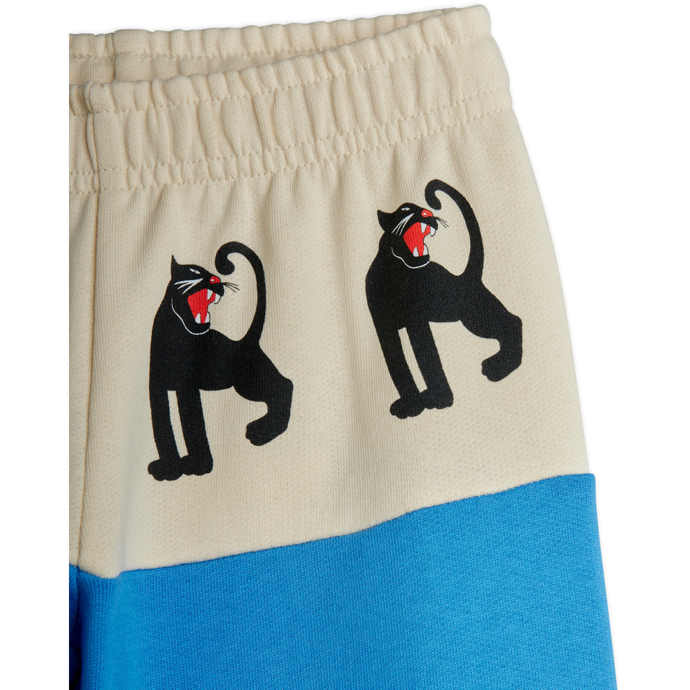 Køb Mini Rodini Blue Panther Panel Sweatpants