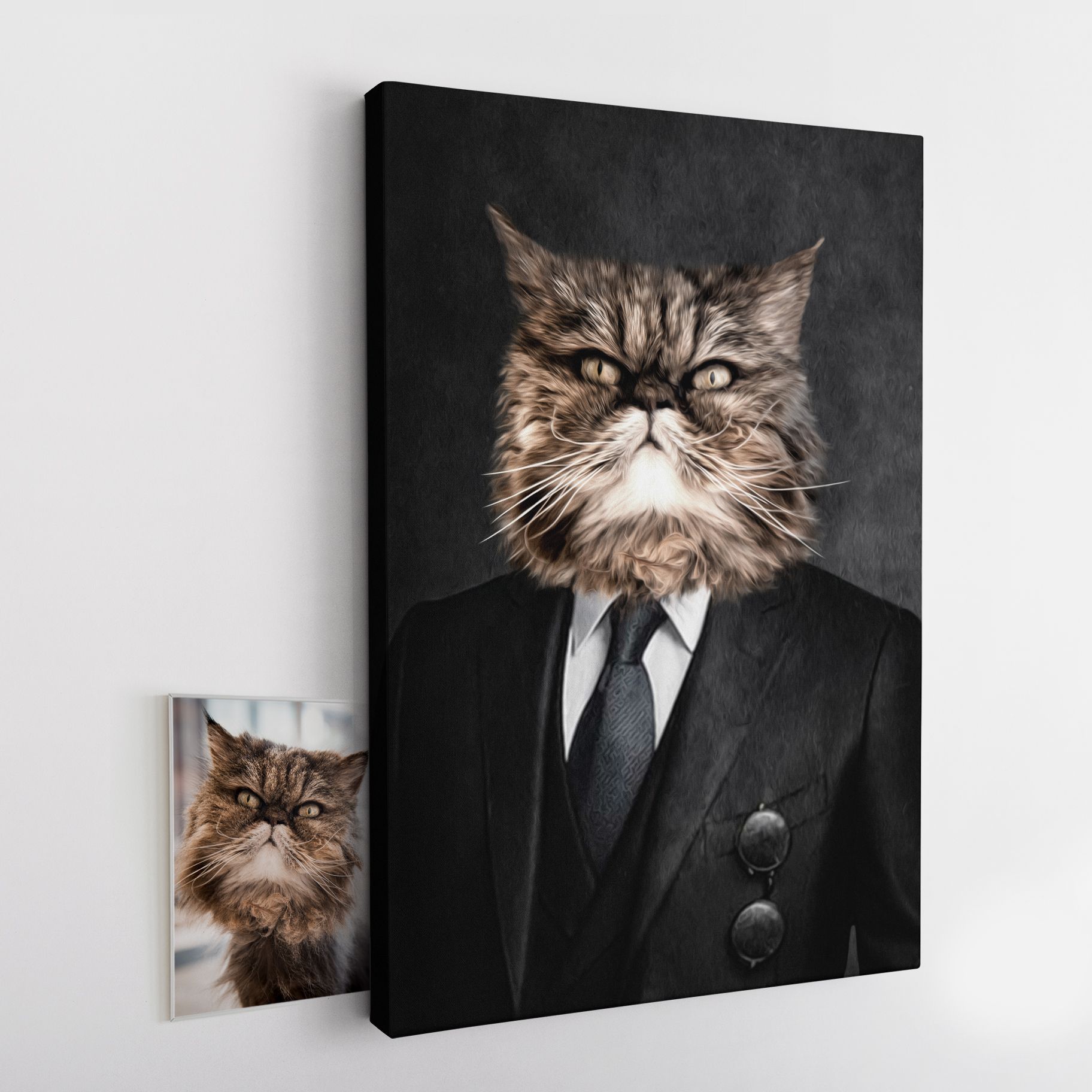 Retrato personalizado do seu animal de estimação em tela - Pet Story - Valet
