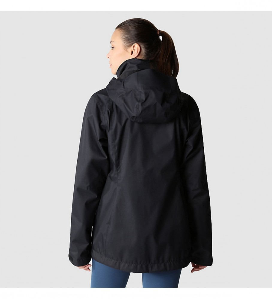 Jaqueta feminina The North Face Evolve II Triclimate, preta.