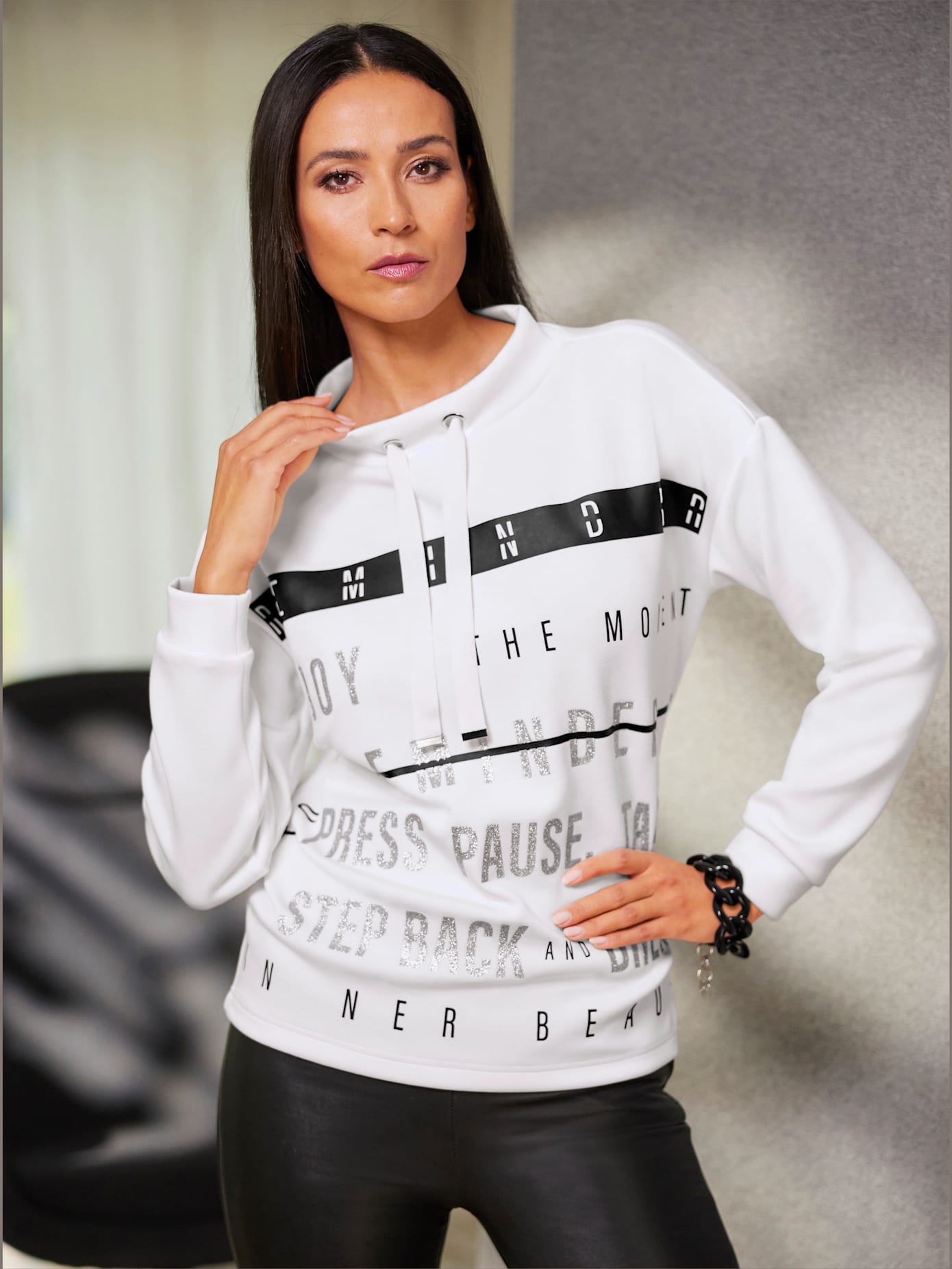 Sweat-shirt élégante inscription