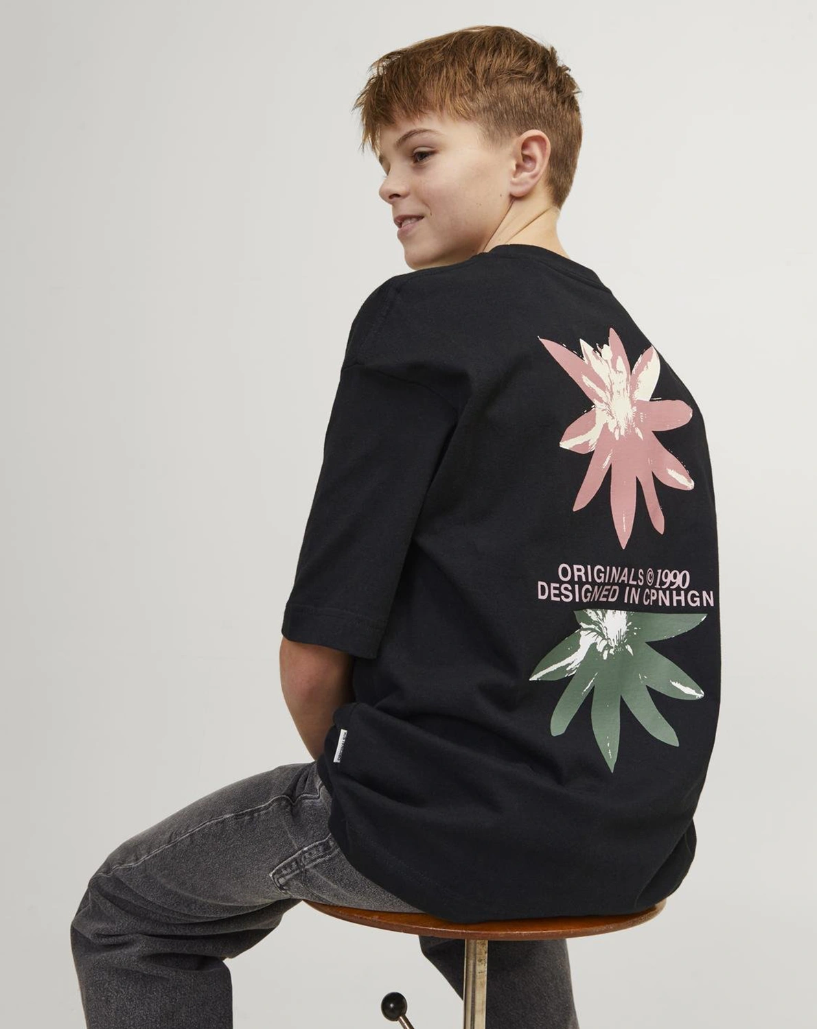 T-Shirt JORTAMPA ENZIAN in black