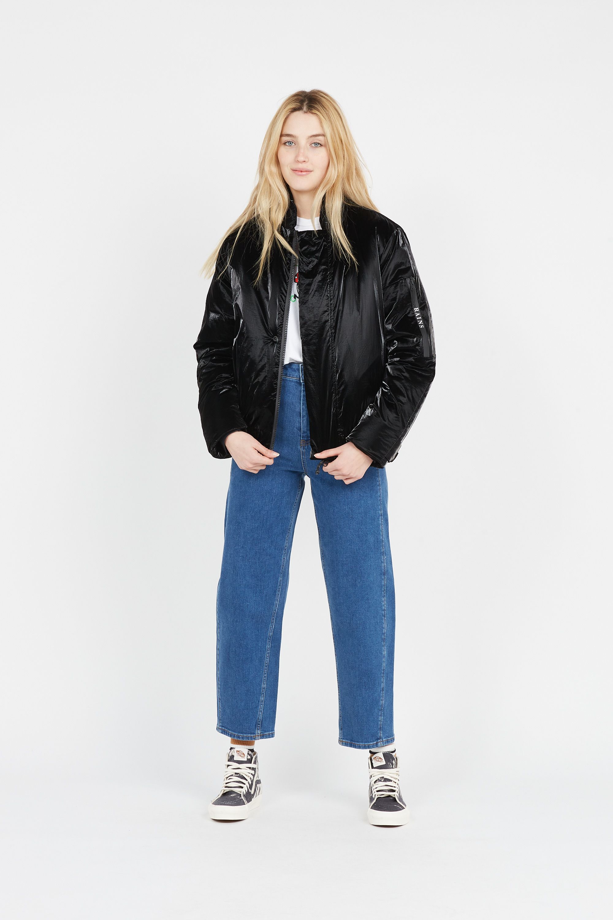 RAINS Bomber col montant Avalanche Bomber Noir