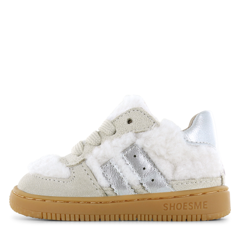 Shoesme beige teddy sneakertje Microfiber leer, Suède, Teddy | Sale
