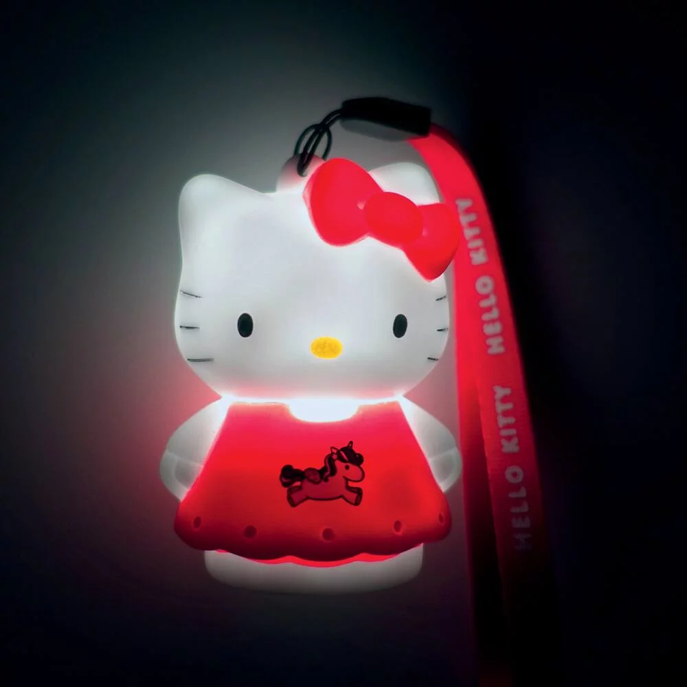 HELLO KITTY - FIGURINE LUMINEUSE ROBE ROUGE LICORNE 8 CM