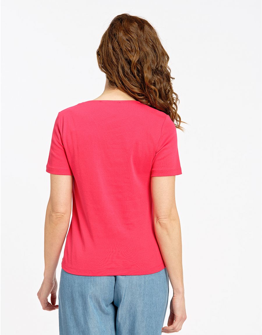 T-shirt fuchsia coton BIO