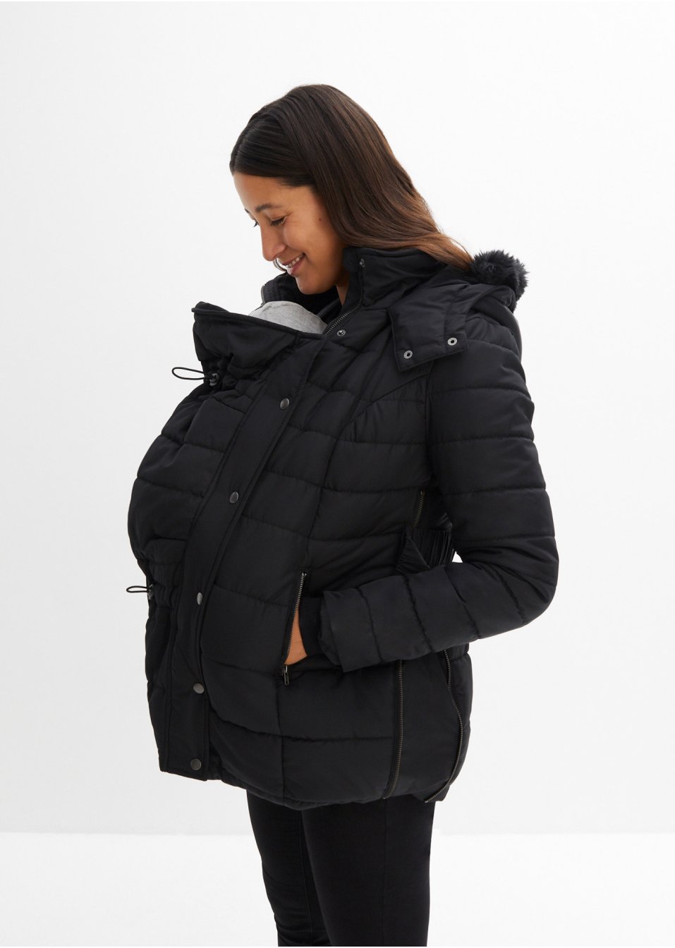 Veste de grossesse et de portage avec ceinture