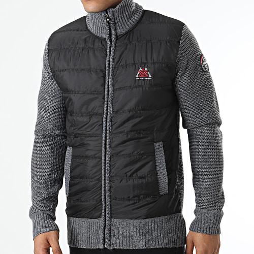 Veste Zippée Sherish Gris Chiné Noir
