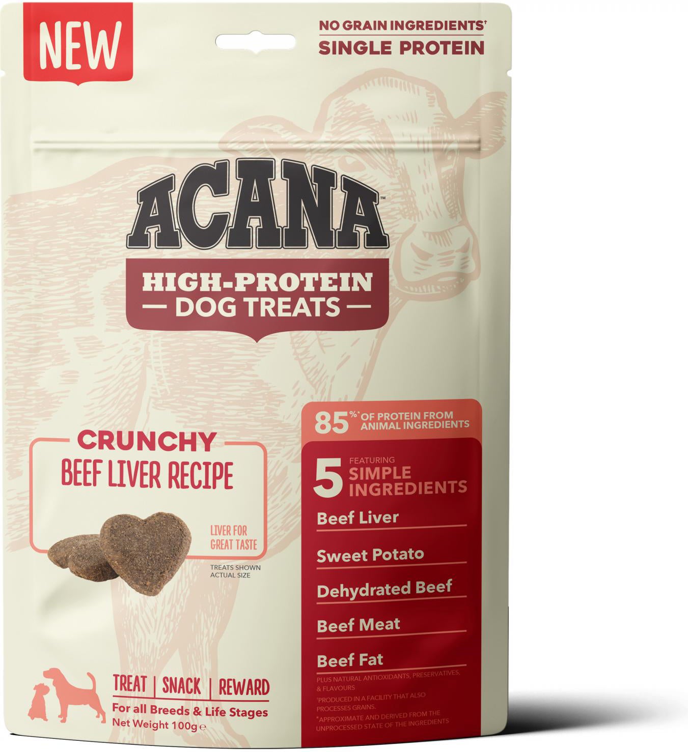 Acana hondenbrokken High-Protein rund 100 gram