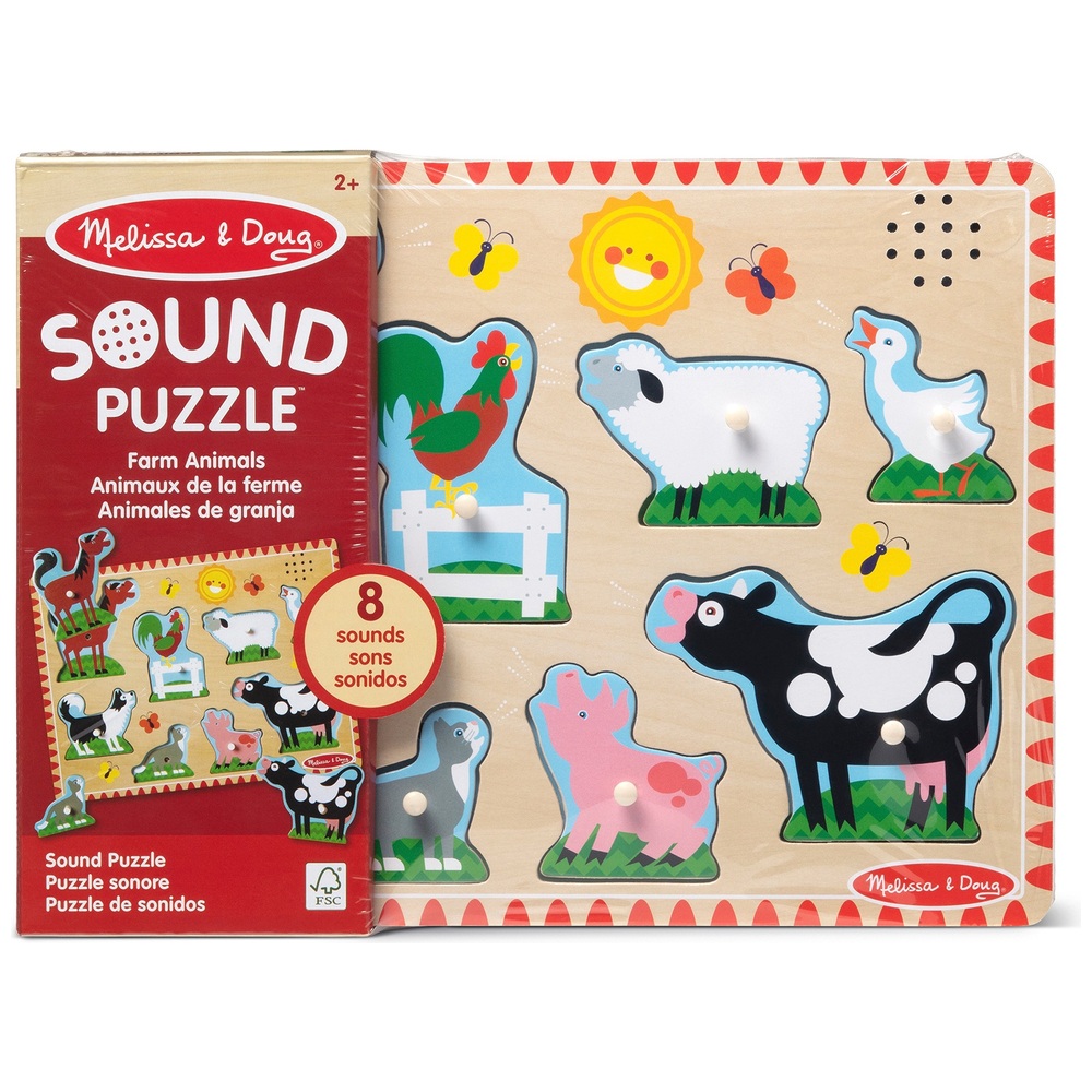 Melissa & Doug Holz-Soundpuzzle-Sortiment