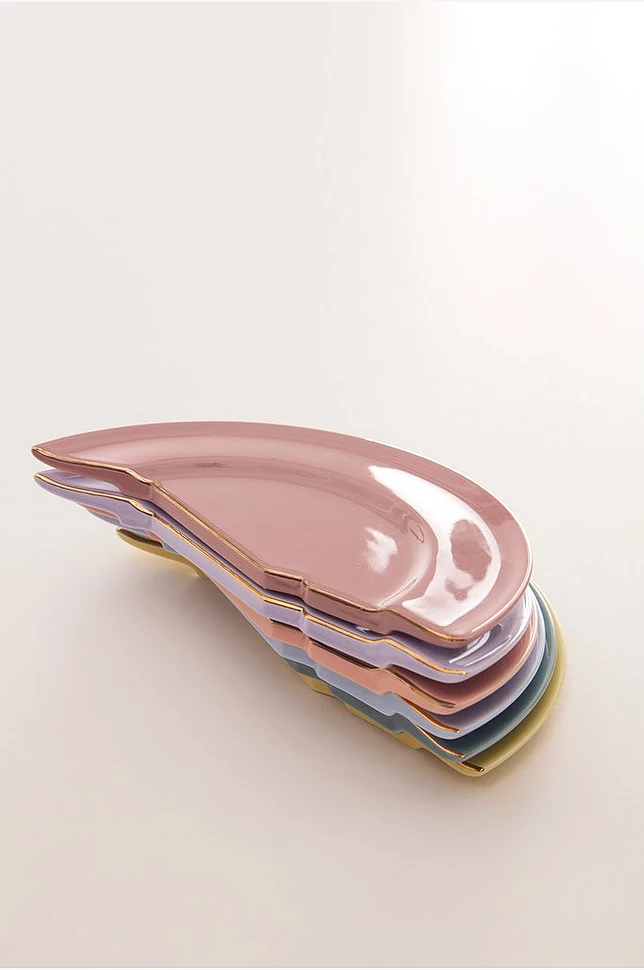 THE HALF PLATES sidetallerken i 6-pack