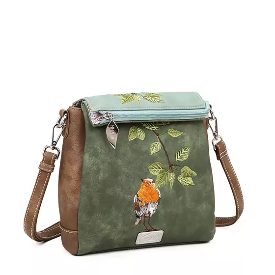 Hi-Di-Hi Tweet Shoulderbag Dark Green/ Light Green/ Dark Brown