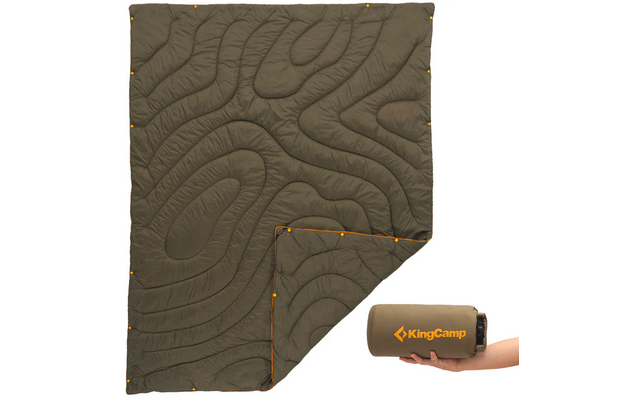 KingCamp Contour Decke mit Druckknöpfen 175 x 135 cm