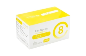 SOL-M Pen Nadel 30G 0.3mmx8mm, 100 Stück