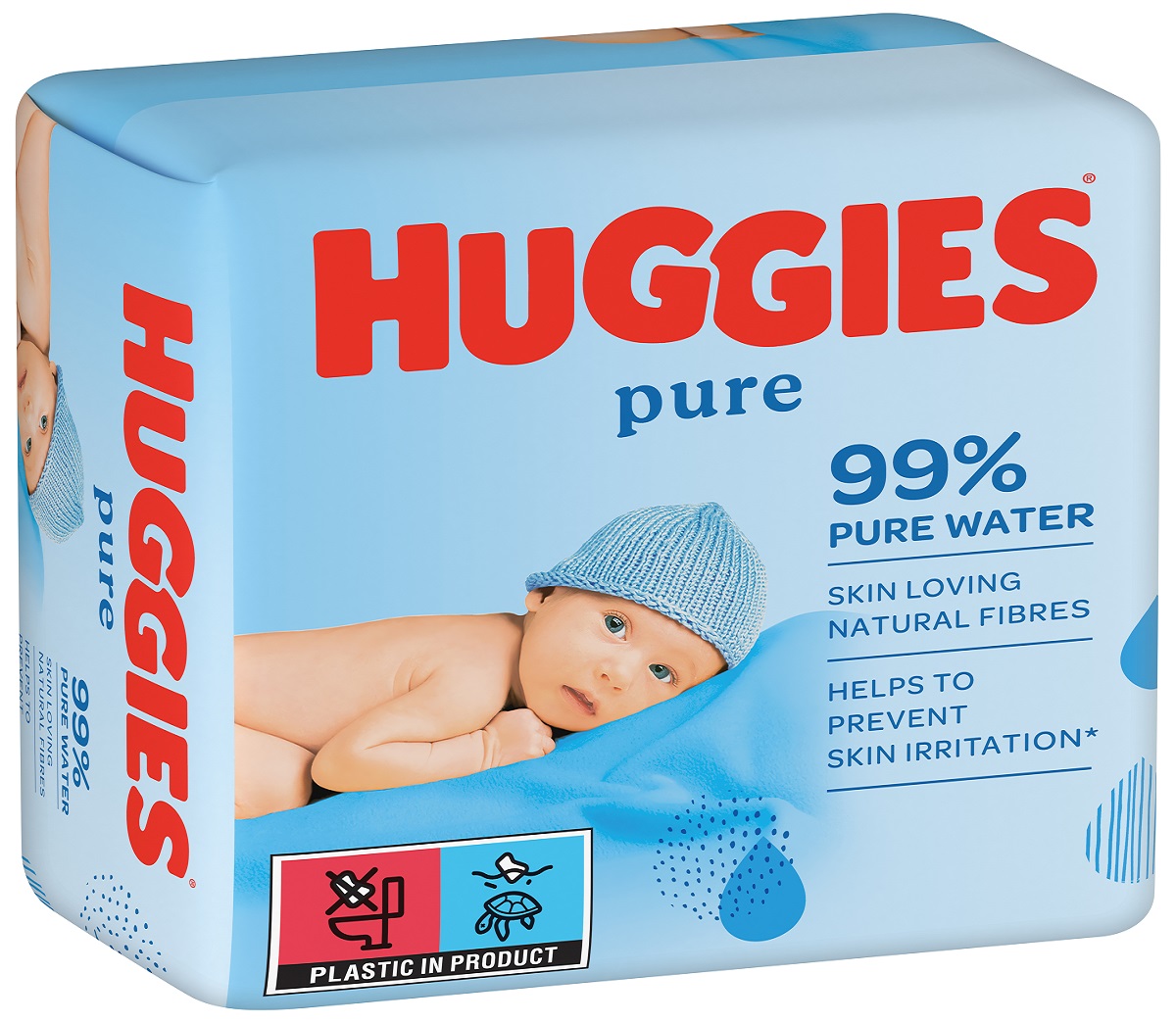 Toalhitas Huggies Pure 168UN