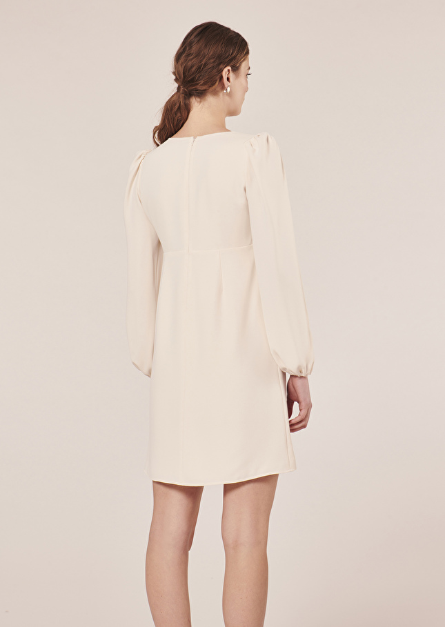 Robe Rolisécrue en crêpe