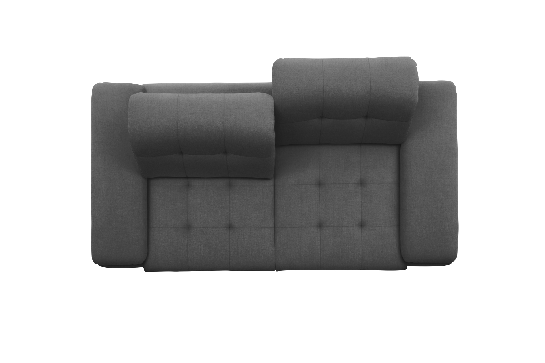polsterpower 3-Sitzer-Sofa - Miro grau - Basismodell