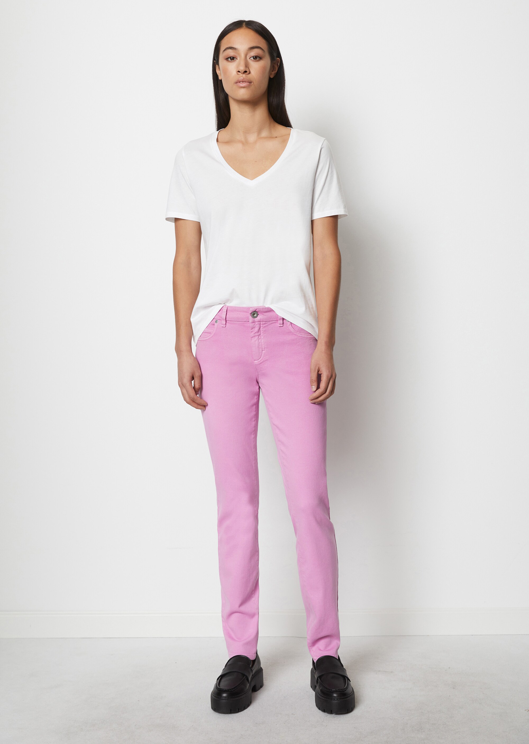 Hose Modell ALBY slimaus softem Stretch-Twill