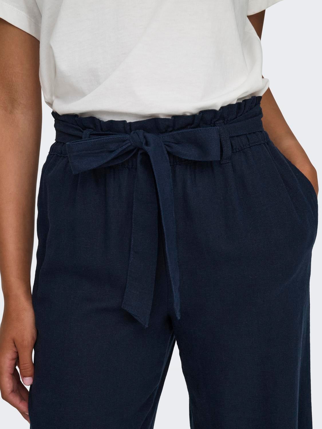 JDYSAY Mittlere Taille Locker geschnitten Hose Sky Captain