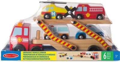 Melissa & Doug Utrykningskjøretøy Lekesett