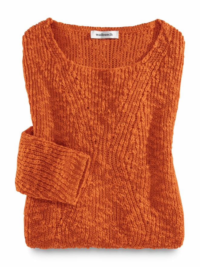 Flammengarn-Pullover