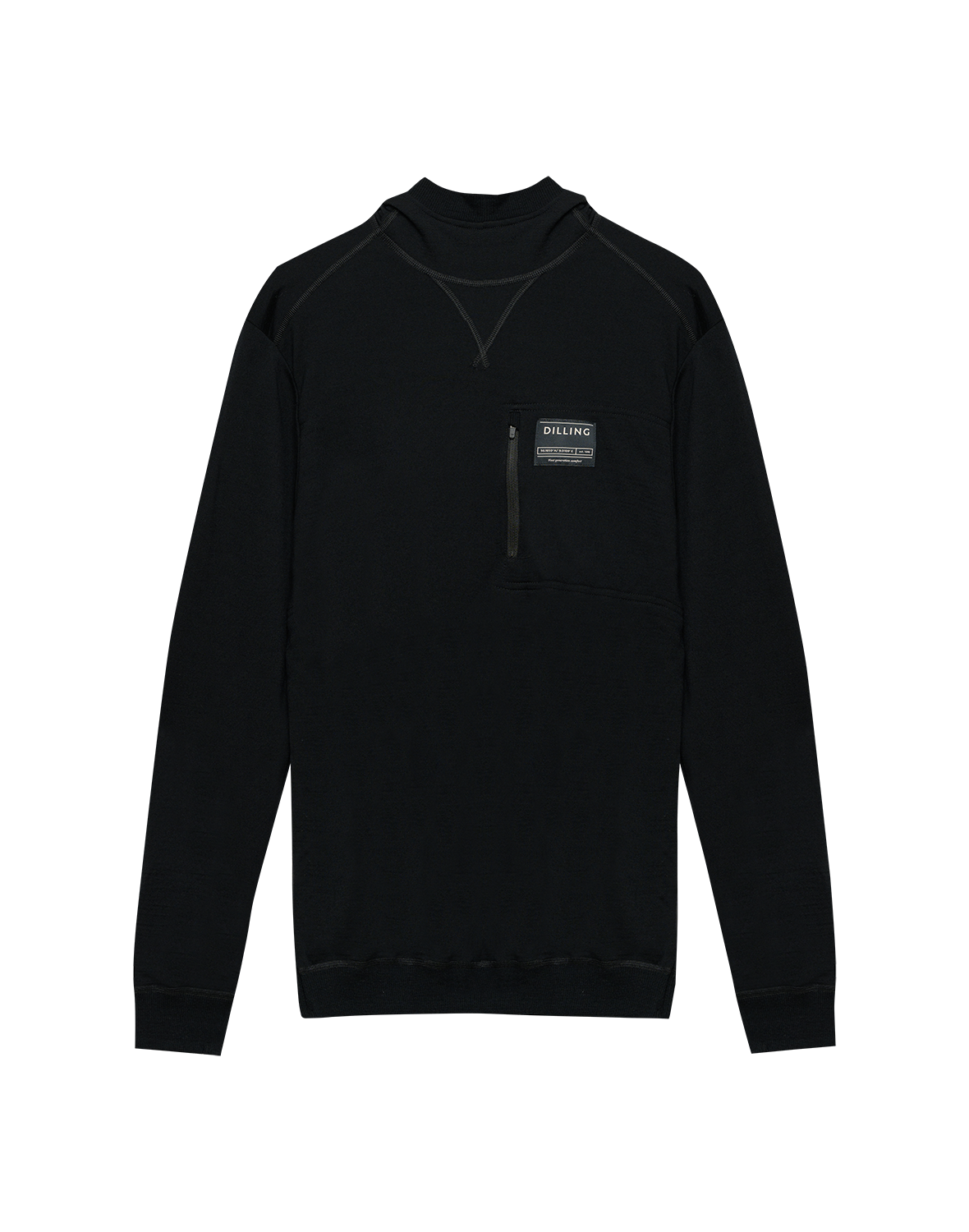Hoodie van merinowol voor heren - Gratis Verzending