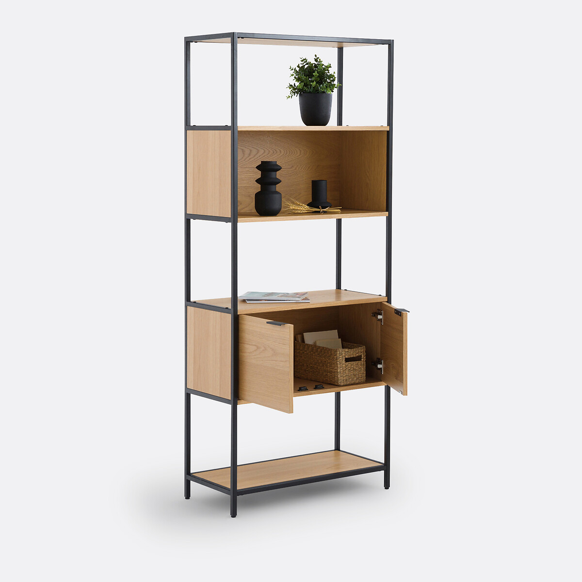 LA REDOUTE INTERIEURS<br>Prateleira modular, 1 nicho, 2 portas, Volga