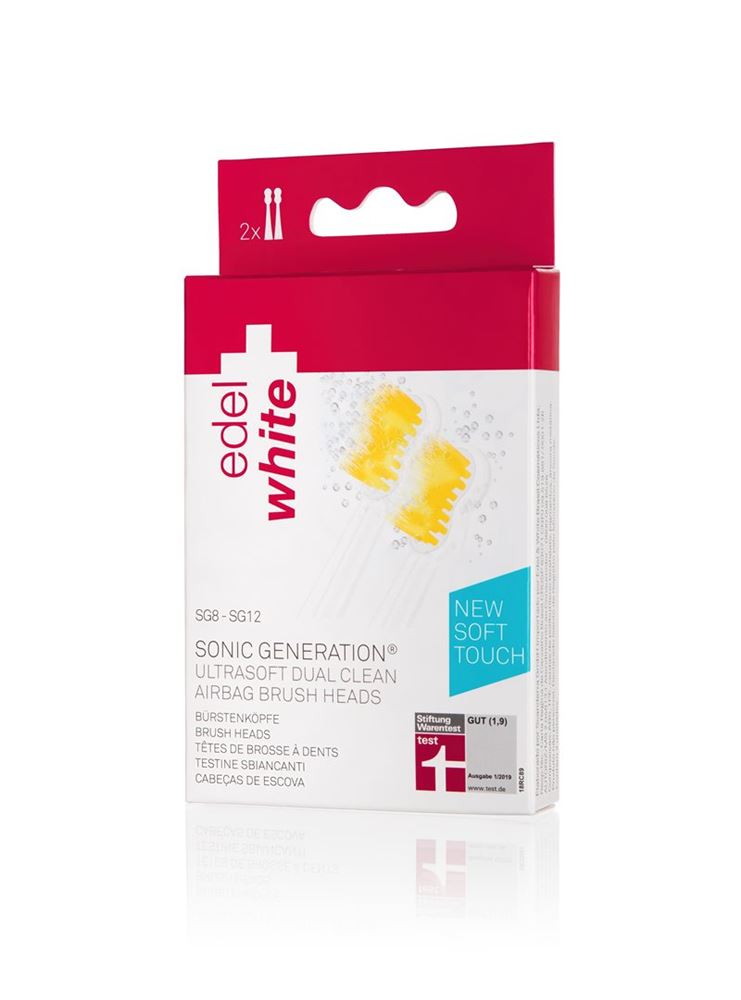 Edel White Sonic Dual Clean Ultrasoft Ersatzbürstenköpfe G8  1 Stk