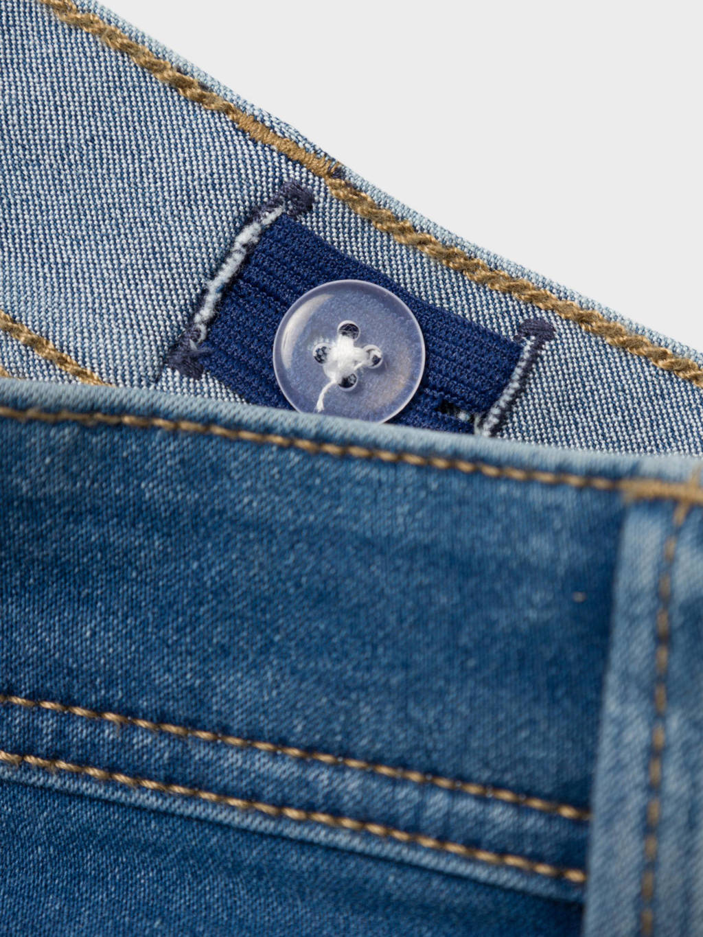 NAME IT slim fit short NKMSILAS medium blue denim