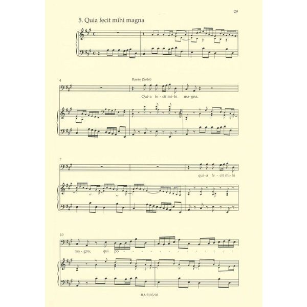 Bärenreiter Bach Magnificat D-Dur