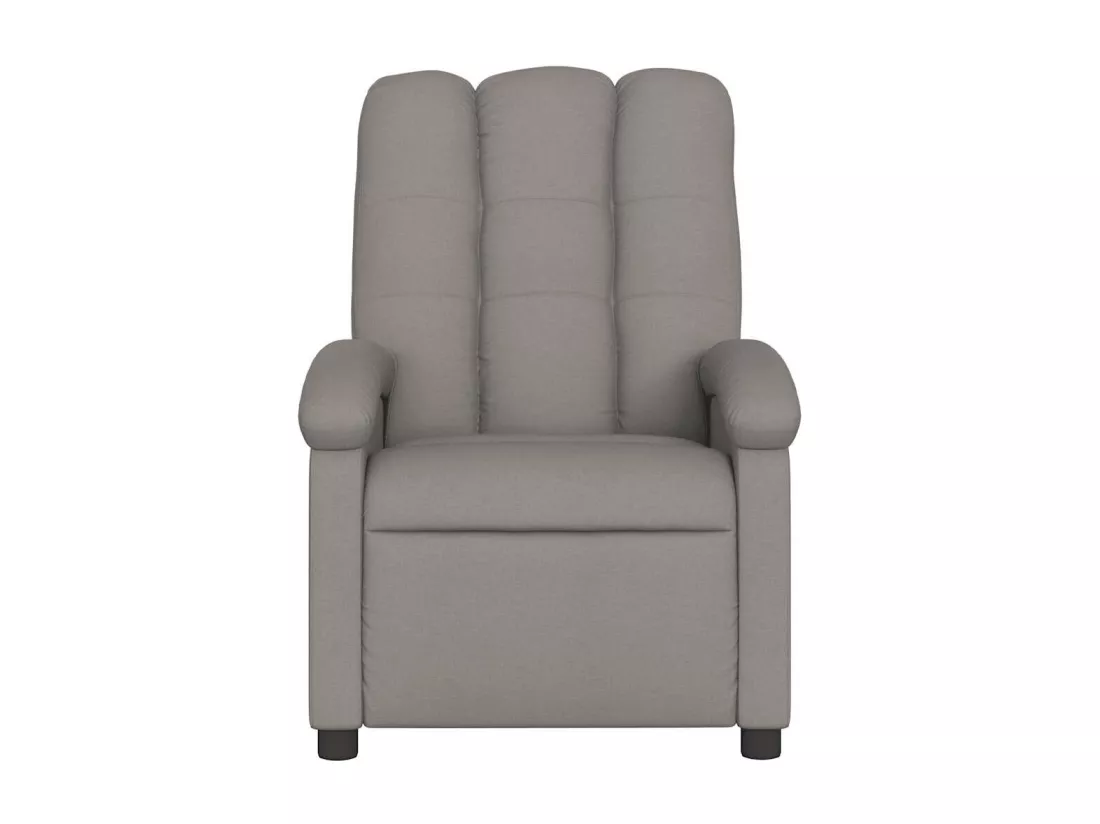 Fauteuil de massage inclinable Taupe Tissu