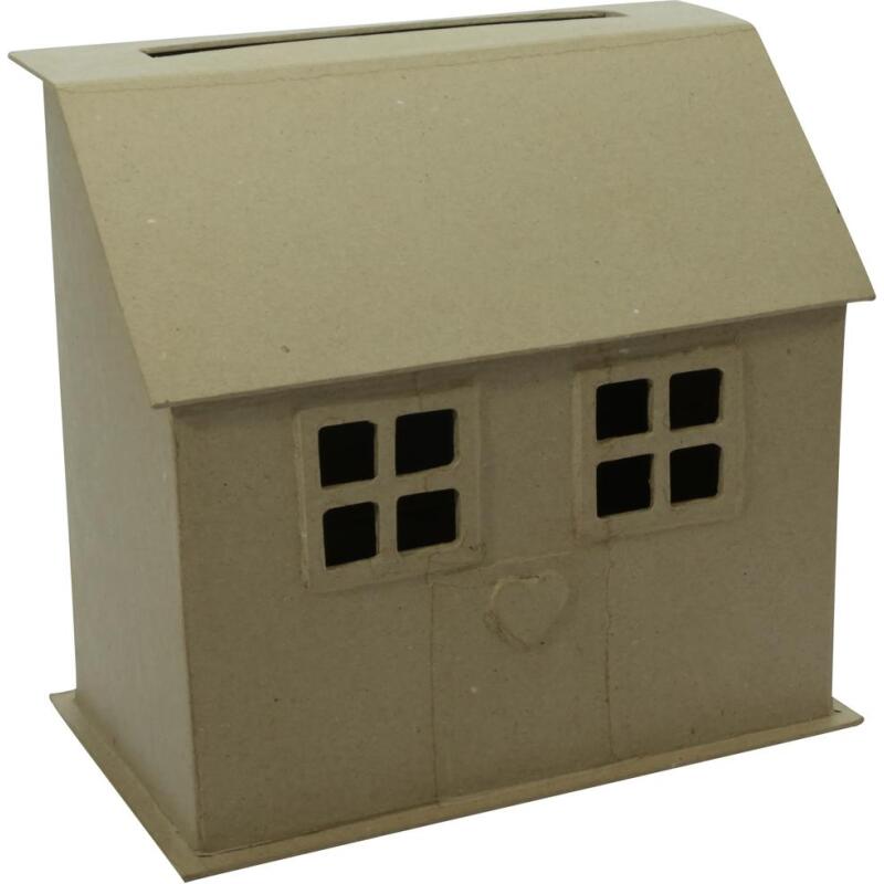 Urne maison 15x26x24,5cm - Kraft