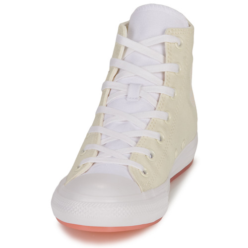Converse - CHUCK TAYLOR ALL STAR MARBLED-EGRET/CHEEKY CORAL/LAWN FLAMINGO - Blanc / Beige