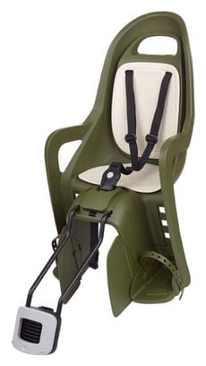 Porte bebe-siege enfant arriere Polisport vae a fixer sur cadre groovy vert coussin creme (9 a 22kgs) compatible 29  - homologue en 14344