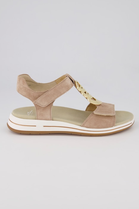ara Leder-Sandalen, Klettverschluss, Komfortweite
