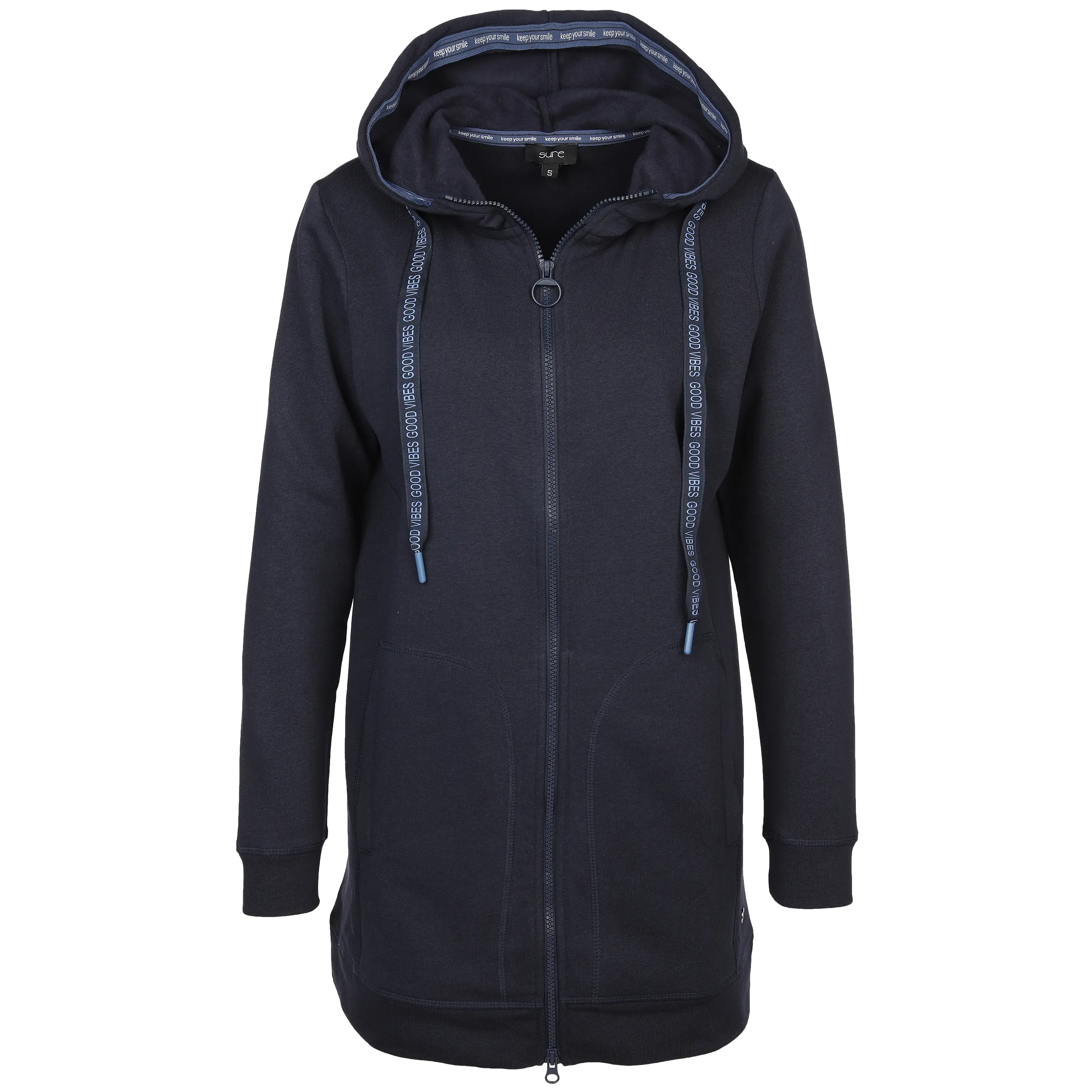 Damen Sweat-Cardigan mit Kapuze