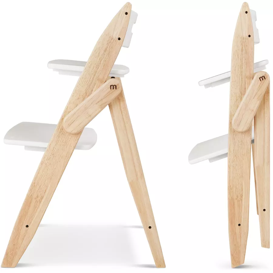 Moji Hochstuhl Yippy inklusive Neugeborenenaufsatz Cotton Birch